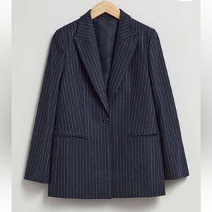 & Other Stories Wool Pinstripe Blazer